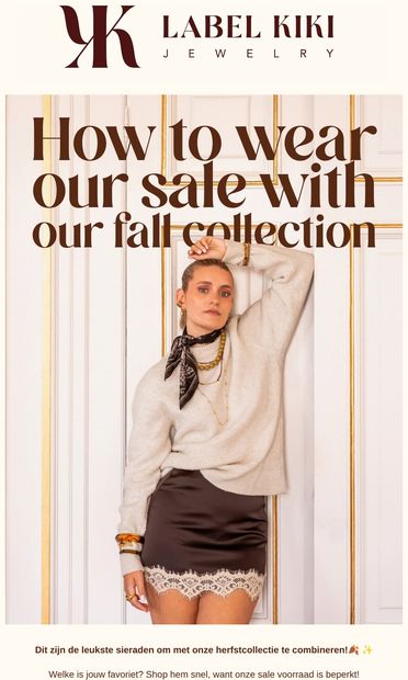 You can't miss this, lady! - email from Label Kiki