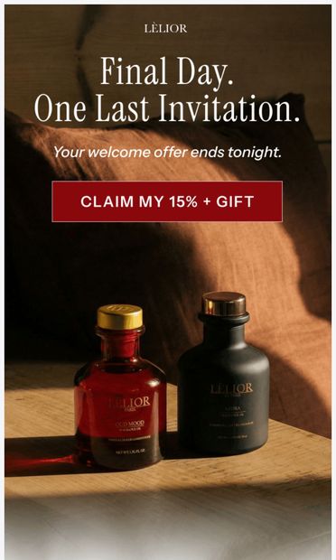 It's ending: Your LUXE Gift - email from Lèlior