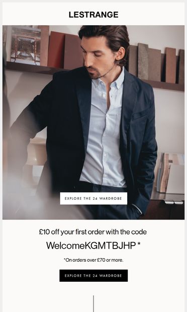 An effortless wardrobe awaits - email from Lestrange