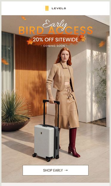 Autumn Flash Sale Starts Tomorrow — Shop Early Today - email from LEVEL8