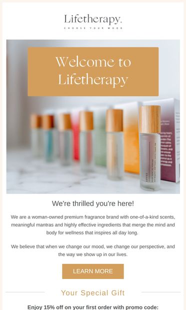 Welcome to Lifetherapy ✨ - email from Lifetherapy