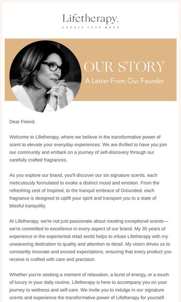 The Transformative Power of Fragrance - email from Lifetherapy