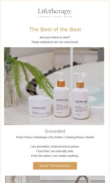 Our Most-Loved Collections - email from Lifetherapy