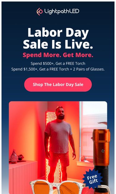 Labor Day Sale is LIVE 🔥 - email from LightPathLED