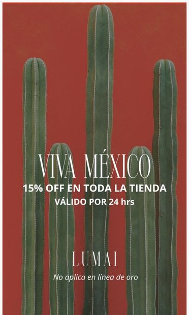 15% OFF! Last hours - email from LUMAI