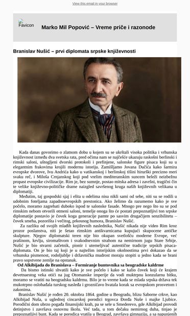 Posts from Marko Mil Popović for 09/28/2026 - email from Marko Mil Popovic