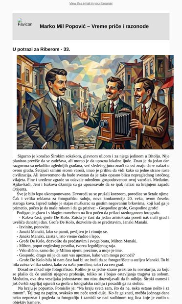 Posts from Marko Mil Popović for 10/10/2026 - email from Marko Mil Popovic
