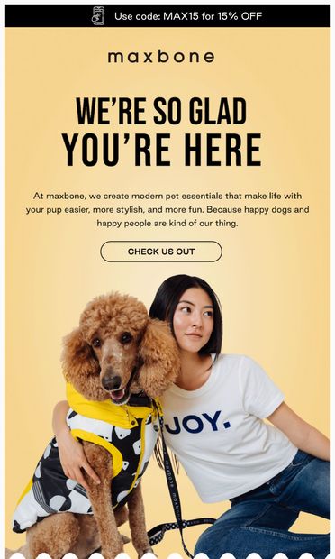 Welcome to the pack! 🐾 - email from maxbone