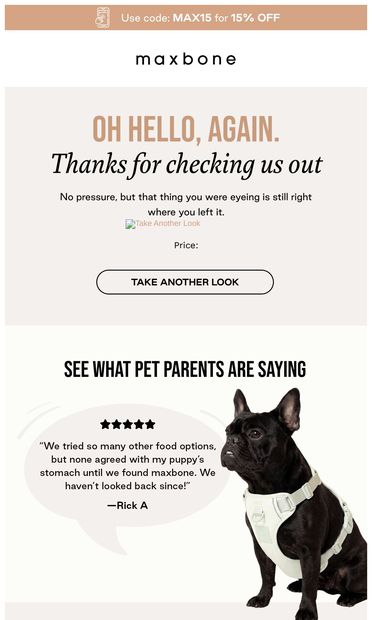 Oh, hey there! 👋 - email from maxbone