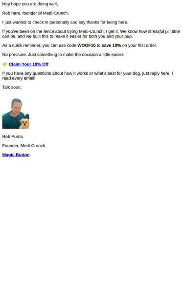 Still thinking it over? - email from Medi-Crunch