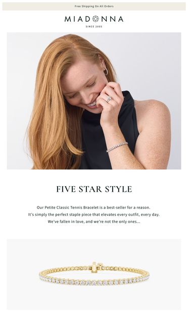“The sparkle is insane.” - email from MiaDonna