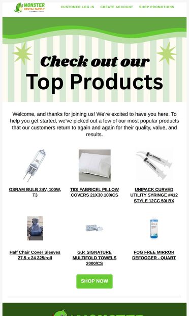 🌟 Don't Miss Our Top Picks! - email from Monster Dental Supply
