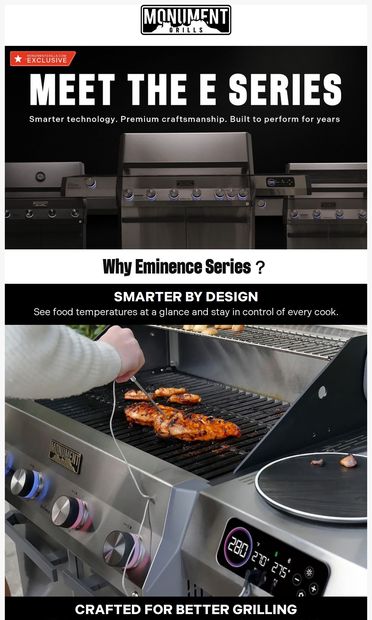 Ready to Grill Smarter? - email from Monument Grills