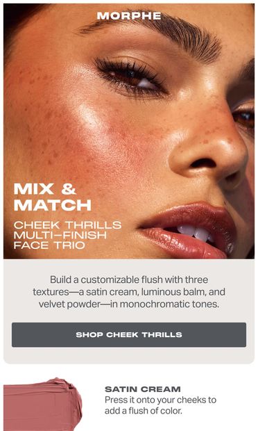Customize your flush - email from Morphe