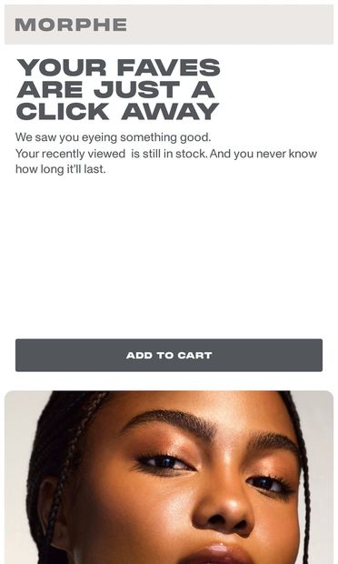 YOU’VE GOT GREAT TASTE - email from Morphe