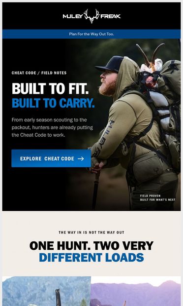 Here's hoping the hike out is heavier. - email from Muley Freak