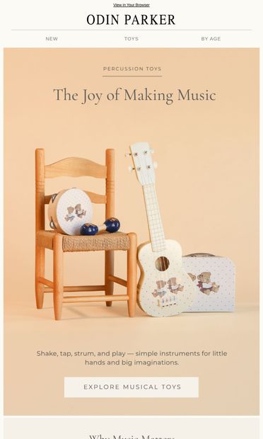 The Joy of Making Music  🎶 - email from Odin Parker