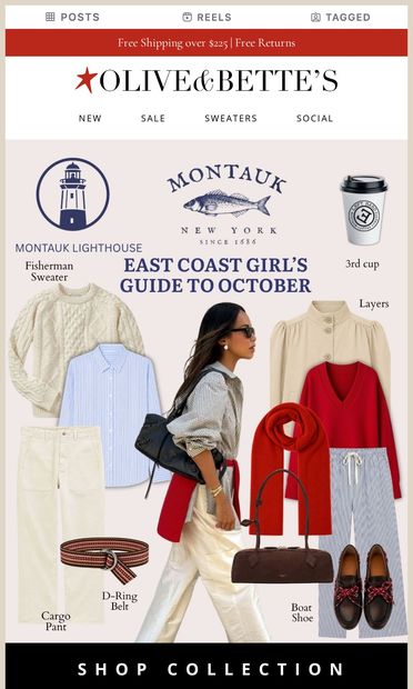 East Coast Girl's Guide - email from Olive & Bette's