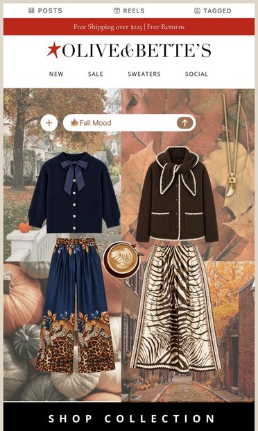 🍁 Fall Mood - email from Olive & Bette's
