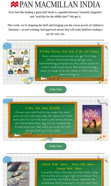 🏆 Award-winning books your kids will love! - email from Pan Macmillan India
