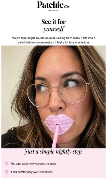 Better Sleep Starts with Collagen Integration - email from PatchieAU