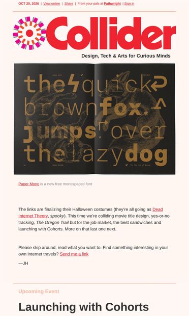 Apple’s dimensional drawings, Saul Bass, Launching with Cohorts - email from Pathwright