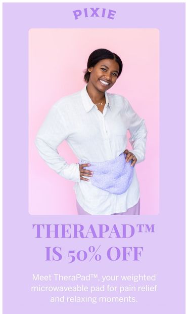 TheraPad™ is now 50% OFF 🔥 - email from Pixie