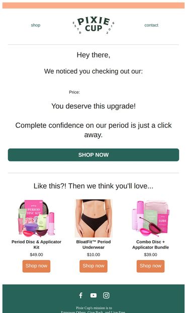 See something you liked? 😍 - email from Pixie