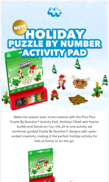 Itβs Here: One of Our Biggest Releases for the Holidays! π - email from Plus-Plus