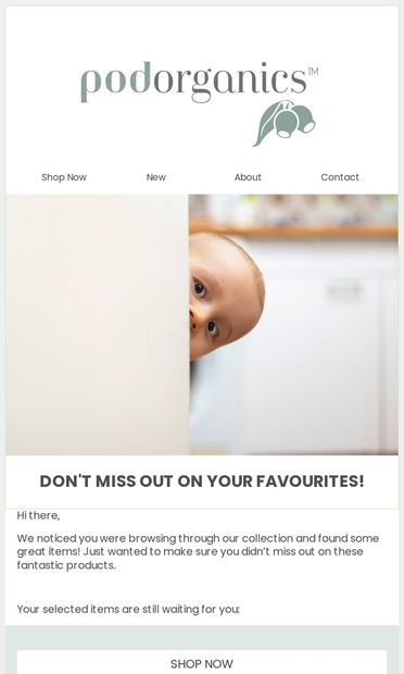 Still Interested? - email from Pod Organics