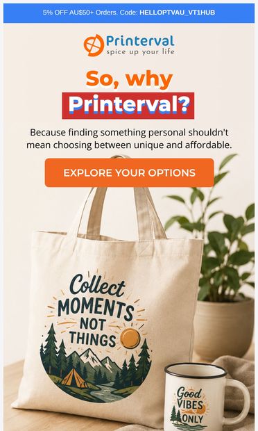 Not your average custom shop - email from Printerval