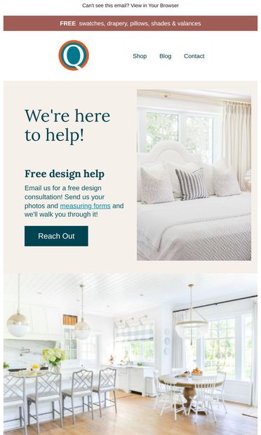 Free Design Help Is Just a Click Away! 💫 - email from Q Design