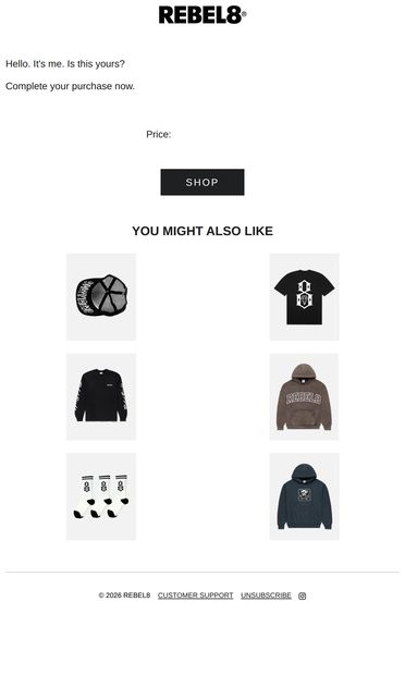 Kinda Awkward - email from REBEL8