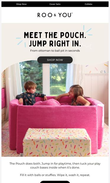 The ball pit that looks good in your living room 💫 - email from Roo & You