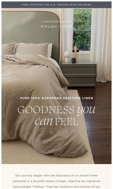 Welcome to Rough Linen - email from Rough Linen