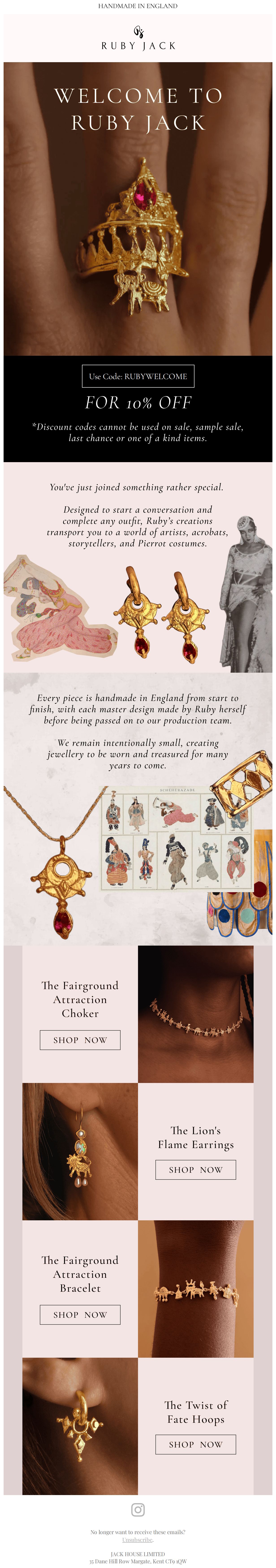 Welcome to Ruby Jack!  💎 - email from Ruby Jack