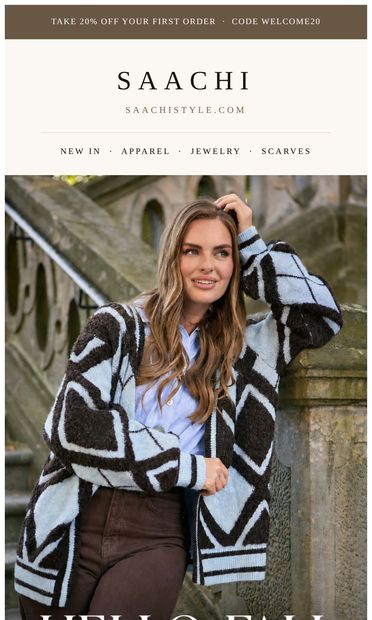 Step Into Fall With Our New Collection🍂 - email from Saachi Style