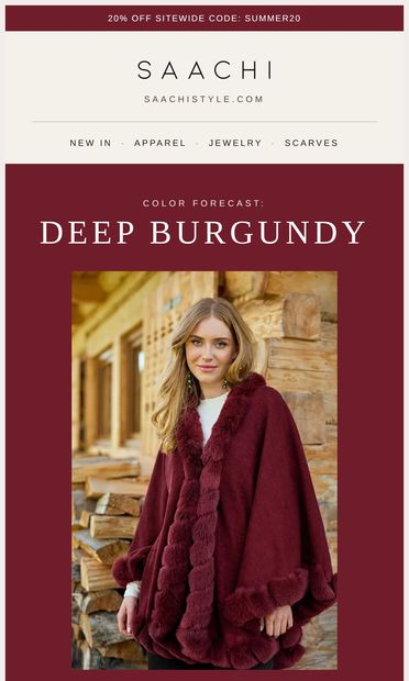 The Color Everyone's Wearing This Fall 🍷 - email from Saachi Style