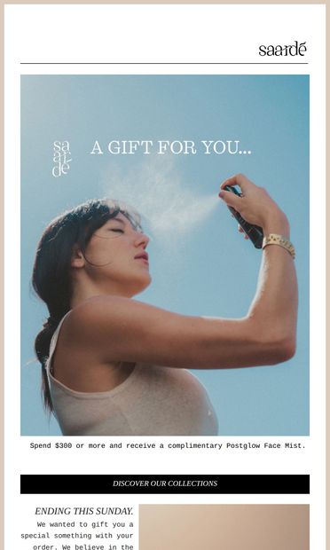 A Gift For You... - email from Saarde