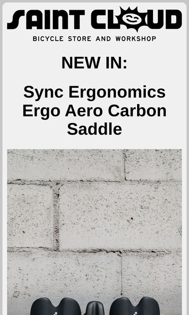 INTRODUCING: The New Sync Aero Saddle - email from Saint Cloud