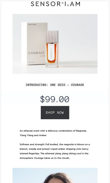 Meet Bestseller: One Seed - Courage - email from Sensoriam