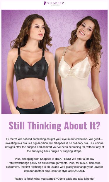 Did you see something you liked? - email from Shapeez
