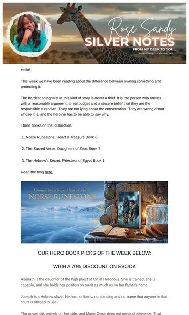 Possession is not protection - email from Silver Gravity Books