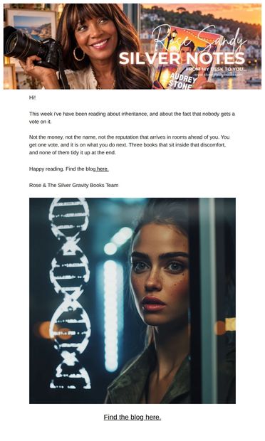 Nobody gets a vote on what they inherit - email from Silver Gravity Books