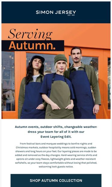 Layer Up for the New Season! 🍂 - email from Simon Jersey
