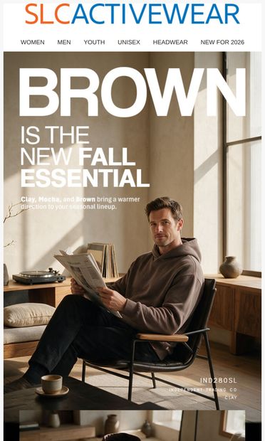 Clay, Mocha & Brown: Fall’s Trending Shades - email from SLC Activewear