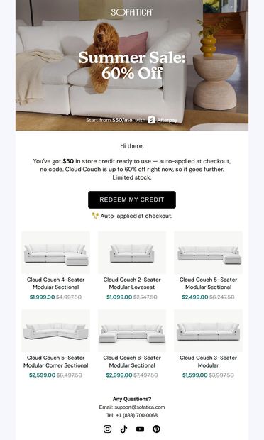 🤩 Hi there, $ Is Already Yours - email from Sofatica