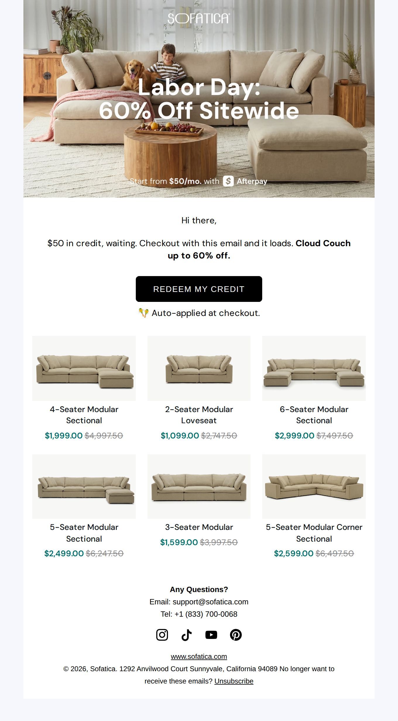 ๐คฉ Hi there, $ Is Already Yours - email from Sofatica