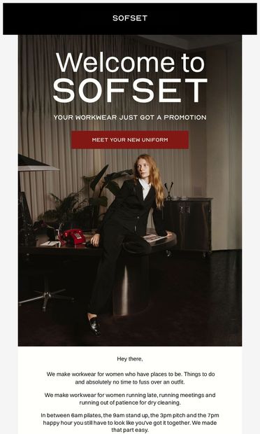 You’re In… - email from Sofset