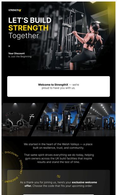 Welcome to StrengthX – where strong partnerships begin - email from StrengthX